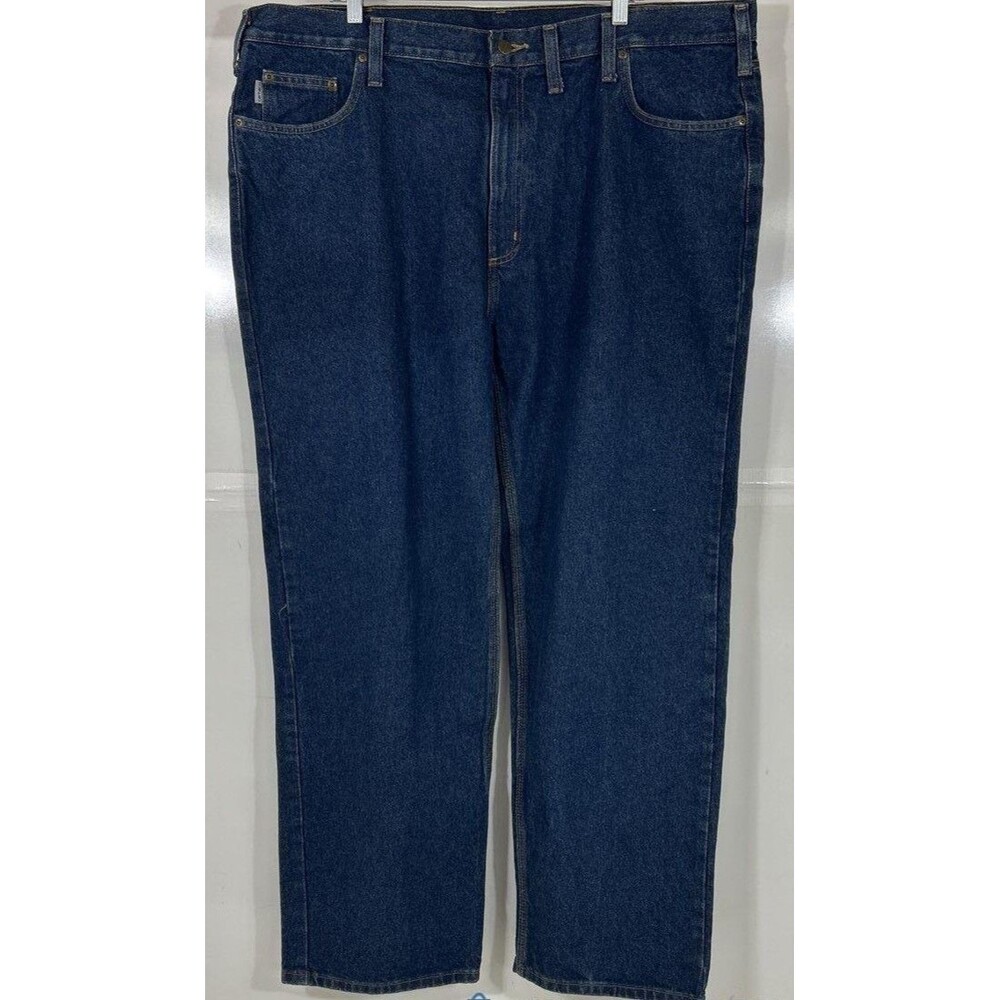 Carhartt Jeans Men's Size 44x32 Relaxed Fit Straight Leg Denim Blue